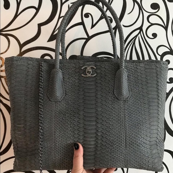CHANEL Handbags - SOLD.Python Shopper Chanel Bag🐍